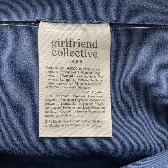 Girlfriend Collective Compressive High-Rise 7/8 Legging Midnight Blue Size US XS - Picture 11 of 12